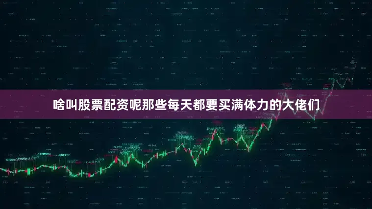 啥叫股票配资呢那些每天都要买满体力的大佬们